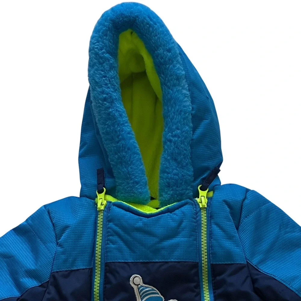 WIPPETTE KIDS Infant Snowsuit 6-9 Months Warm‎ Winter Plush Puffer Booties Glove